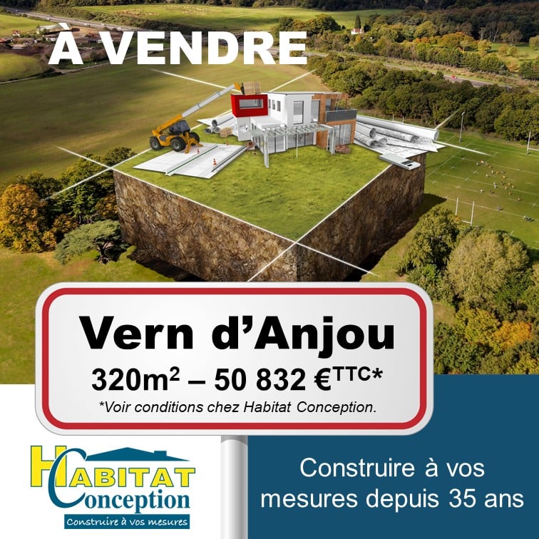 terrain vern d'anjou viabilisé proche lion d'Angers